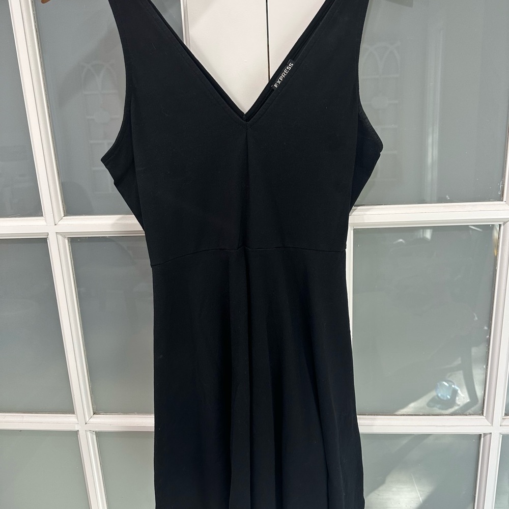 Express Black V-Neck Dress
